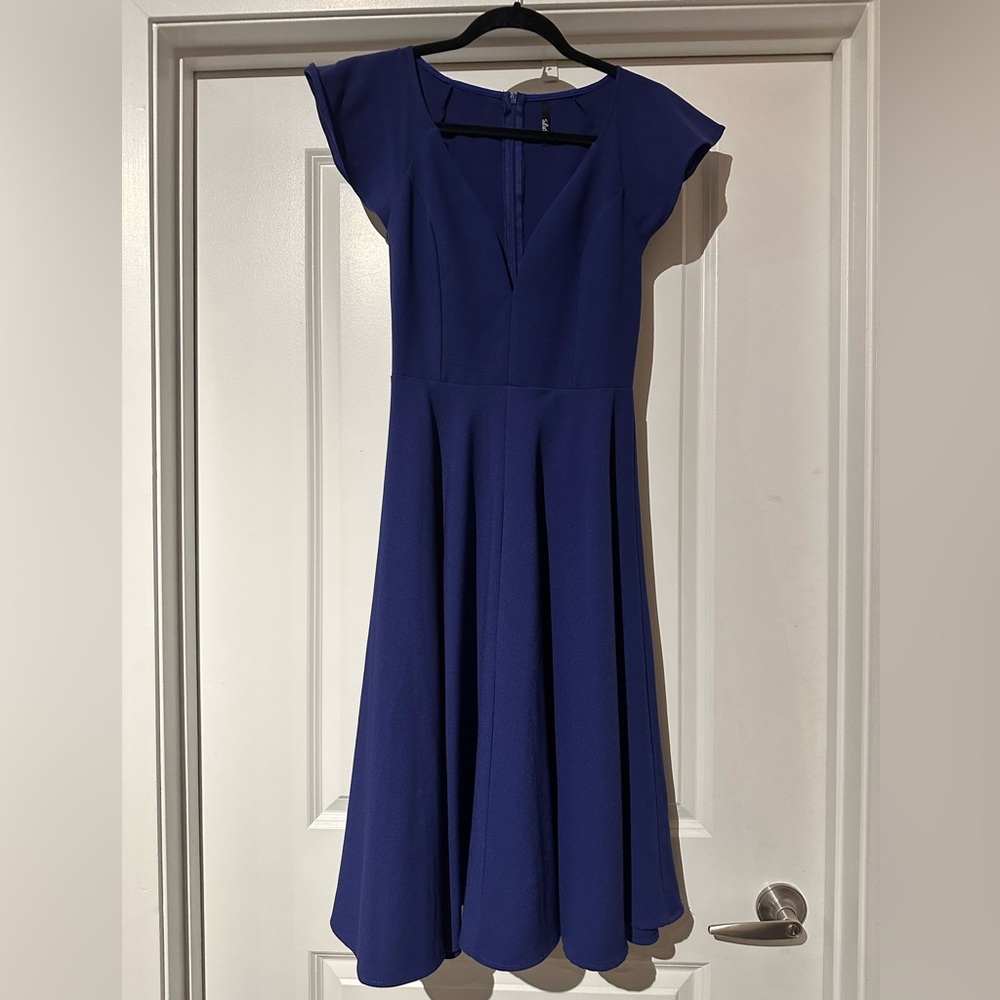 Lulus Fit and Flare Midi Dress XS EUC